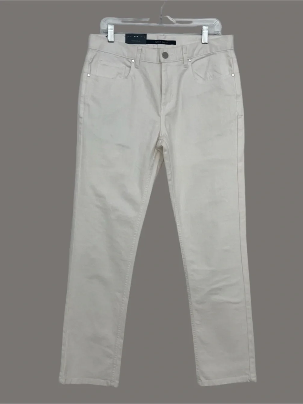 NWT Perry Ellis White Men’s Slim Fit Straight Leg Low Rise Stretch Jeans 32x32